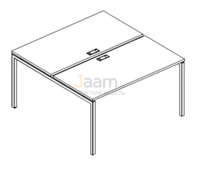 Мебель для персонала Рабочая станция на металлокаркасе DUE Б2 172 БП