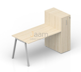 Мебель для персонала Стол с приставным шкафом Tower ARTPS148T112