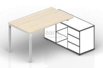 Мебель для персонала Стол для крепления к сервисной опорной тумбе (меламиновый аутлет) STM146FU