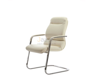 Офисный стул Комфорт/В Кожа нестандартная/база хром