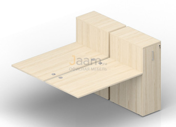 Мебель для персонала Приставной элемент (4 громмета) 2TPG168T112