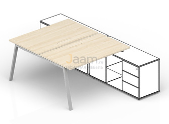 Мебель для персонала Составной стол для крепления к сервисным опорным тумбам (меламиновые аутлеты) AR2TM146FU