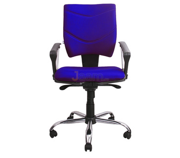 Кресло для персонала Spring Lux grey cfs silver