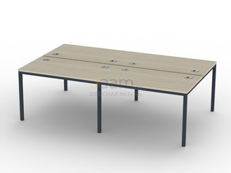 Мебель для персонала Бенч-система на 4 рабочих места I-51