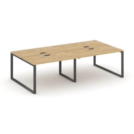 Рабочая станция 2-х сторонняя SN-6O.DRS-032 (2360х1232х750) (Тиквуд Светлый/Металл Антрацит)