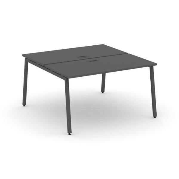 Рабочая станция 2-х сторонняя SN-4A.DRS-011 (980х1432х750) (Антрацит/Металл Антрацит)