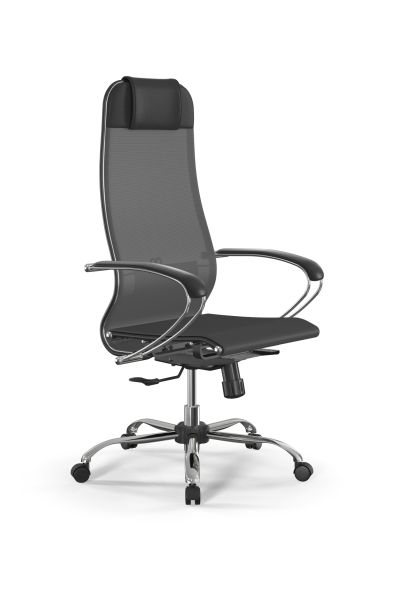Кресло для руководителя Метта SynchroSit 10 B1-104K - T /Um00/Nb00/K1cL(M20.B21.G20.W02) (Серый)