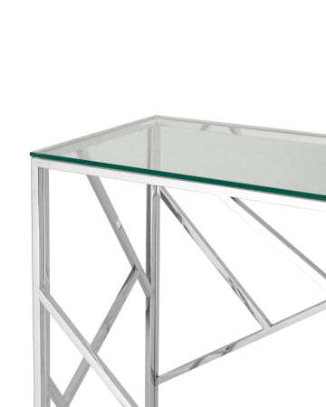 Консоль АРТ ДЕКО 120х40 серебро (Консоль Арт Деко серый)