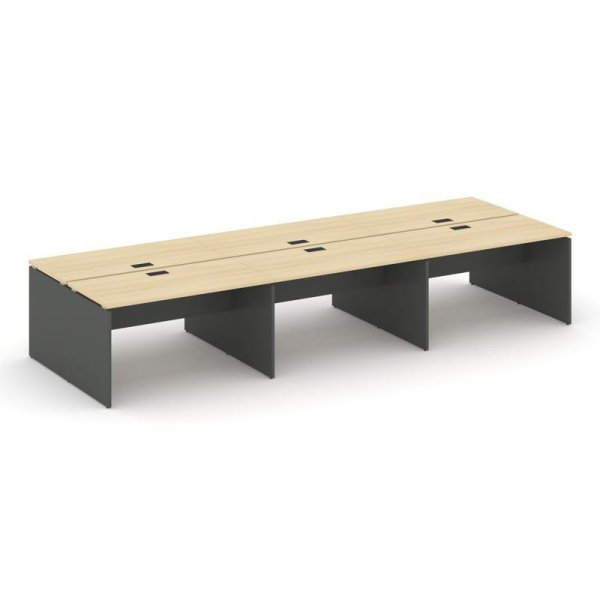 Рабочая станция 2-х сторонняя SN-D.DRS-063 (4140х1232х750) (Акация Лорка/Антрацит)