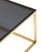 Журнальный стол 120*60 ТАУН золото стекло smoke (Журнальный стол Таун золотой)