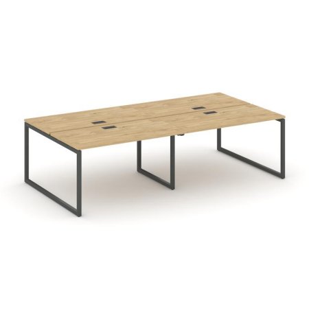 Рабочая станция 2-х сторонняя SN-4O.DRS-052 (2360х1632х750) (Тиквуд Светлый/Металл Антрацит)