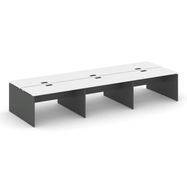 Рабочая станция 2-х сторонняя SN-D.DRS-063 (4140х1232х750) (Белый/Антрацит)