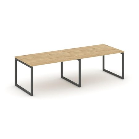 Стол переговорный SN-4O.SPRG-012.3 (2360х980х750) (Тиквуд Светлый/Металл Антрацит)