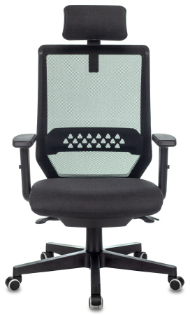 Кресло руководителя Expert черный TW-01 38-418 сетка/ткань с подголов. крестов. пластик (Черный)