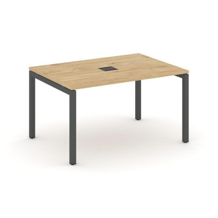 Стол переговорный SN-5P.SPRG-004 (1580х980х750) (Тиквуд Светлый/Металл Антрацит)