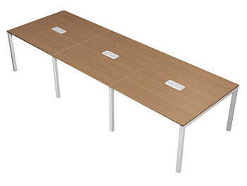 Стол для переговоров с кабель-каналом Profiquadro КВ 125 БВ 3600x1200x760
