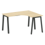 Стол криволинейный правый Metal System Style БА.СА-3 Пр 1400x1200x750