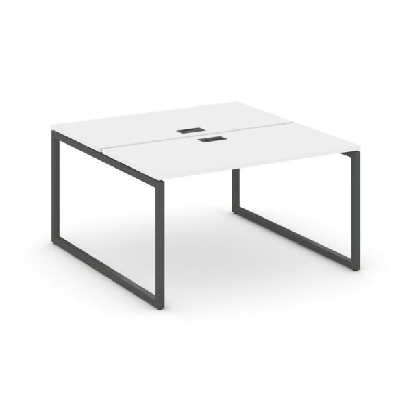 Рабочая станция 2-х сторонняя SN-4O.DRS-013 (1380х1432х750) (Белый/Металл Антрацит)