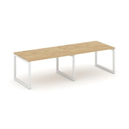 Стол переговорный SN-5O.SPRG-013.3 (2760х980х750) (Тиквуд Светлый/Металл Белый)