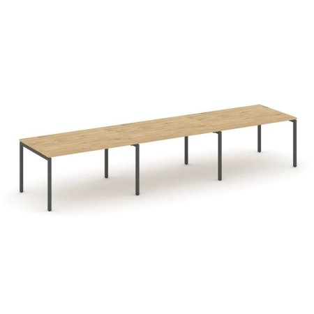 Стол переговорный SN-4P.SPRG-022.3 (3540х980х750) (Тиквуд Светлый/Металл Антрацит)