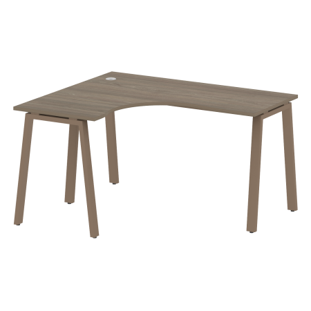 Стол криволинейный левый Metal System Style БА.СА-3 Л 1400x1200x750
