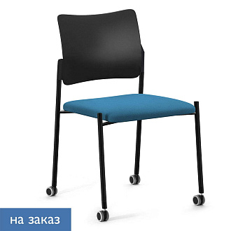 PINKO_black Кресло на колёсах без подлокотников
