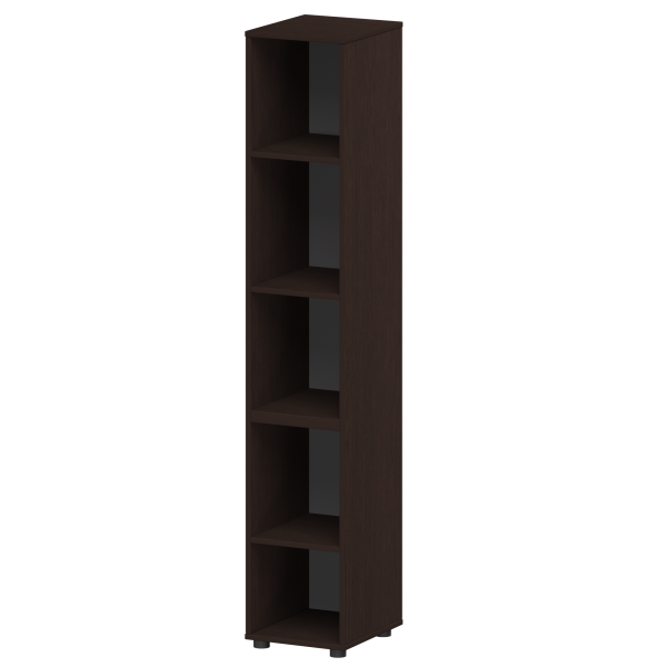 Стеллаж высокий узкий Приоритет К-932 360x420x2000 (Дуб венге)