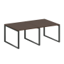 Переговорный стол 2 столешницы Metal System Style БО.ПРГ-2.1 2000x1235x750
