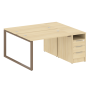 Рабочая станция Metal System Style БО.РС-СТП-2.2 1612x1475x750