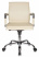 Кресло руководителя CH-993-Low слоновая кость эко.кожа низк.спин. крестов. металл хром