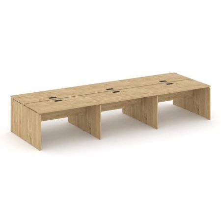 Рабочая станция 2-х сторонняя SN-D.DRS-072 (3540х1432х750) (Тиквуд Светлый)