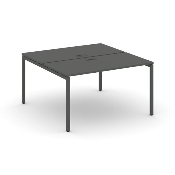Рабочая станция 2-х сторонняя SN-4P.DRS-011 (980х1432х750) (Антрацит/Металл Антрацит)