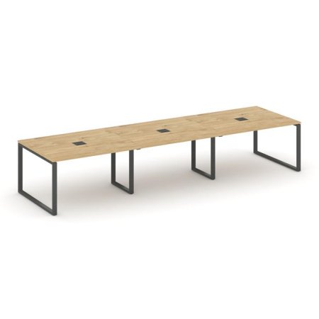 Стол переговорный SN-6O.SPRG-054 (4740х1180х750) (Тиквуд Светлый/Металл Антрацит)