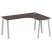 Стол криволинейный правый Metal System Style БА.СА-4 Пр 1600x1200x750