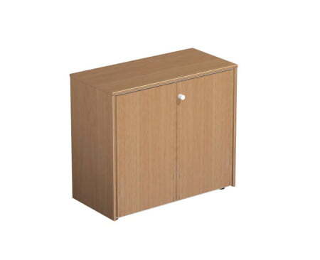 Шкаф для бумаг закрытый Profiquadro КВ 305 БВ 940x460x840 (Белый премиум / Вишня скандинавская)