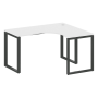 Стол криволинейный правый Metal System Style БО.СА-3 Пр 1400x1200x750