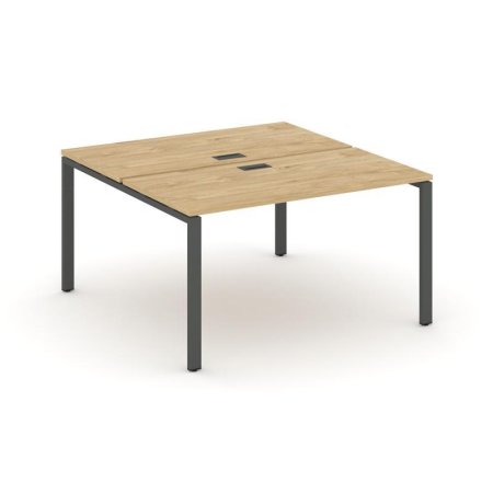 Рабочая станция 2-х сторонняя SN-6P.DRS-014 (1580х1432х750) (Тиквуд Светлый/Металл Антрацит)