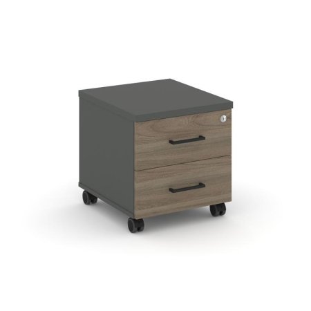 Тумба мобильная 2 ящика стандартные колеса SN.TM-001 (416х460х437)