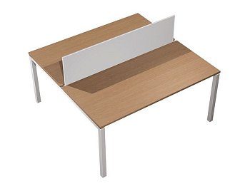Рабочая станция с настольным экраном ДСП  Profiquadro КВ 0133 БВ 1600x1570x750