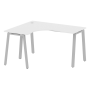 Стол криволинейный левый Metal System Style БА.СА-3 Л 1400x1200x750