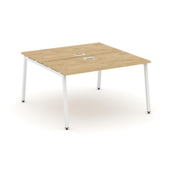 Рабочая станция 2-х сторонняя SN-4A.DRS-021 (980х1632х750) (Тиквуд Светлый/Металл Белый)