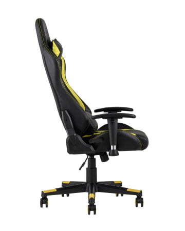 Кресло игровое TopChairs Cayenne желтое (Геймерское кресло Cayenne желтый)