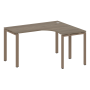 Стол криволинейный правый Metal System Style БП.СА-3 Пр 1400x1200x750