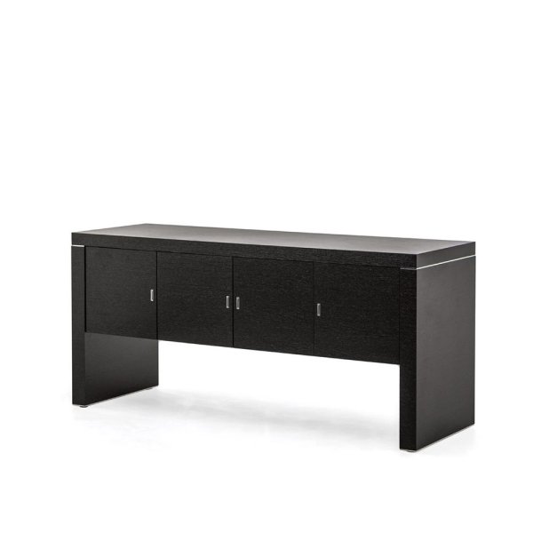 Греденция, 4 двери, шпон Titano TI43L180062W8R 1800x600x830 (Черное дерево)