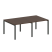 Переговорный стол 2 столешницы Metal System Style БП.ПРГ-2.1 2000x1235x750