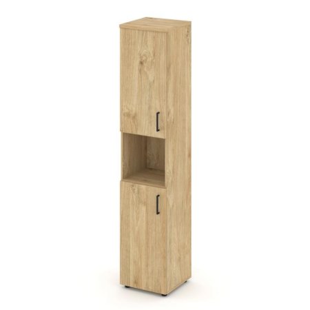 Шкаф высокий узкий SN.STU.E-107(L) (400х400х1982) (Тиквуд Светлый)