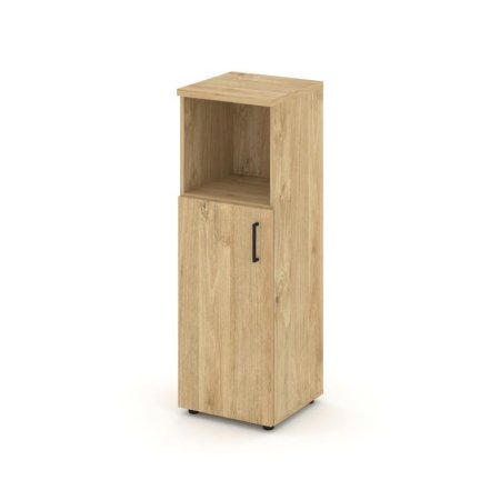 Шкаф средний узкий SN.STU.E-201(L) (400х400х1203) (Тиквуд Светлый)