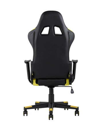 Кресло игровое TopChairs Gallardo желтое (Геймерское кресло Gallardo желтый)