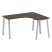 Стол криволинейный правый Metal System Style БА.СА-3 Пр 1400x1200x750