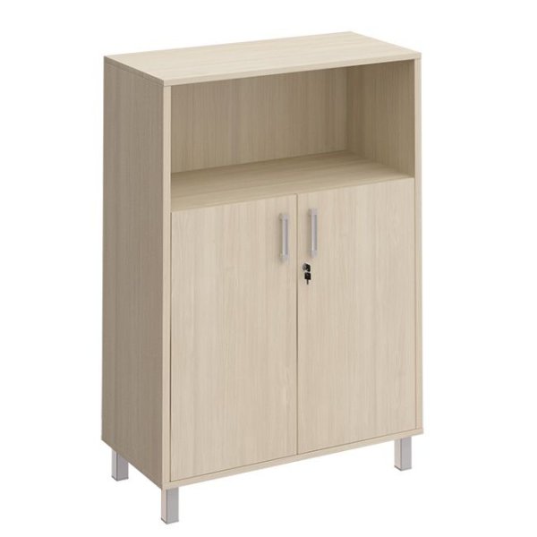 Шкаф для документов двери ДСП с замком +ниша Борн B 420-821-1 900x450x1310 (Дуб шамони)